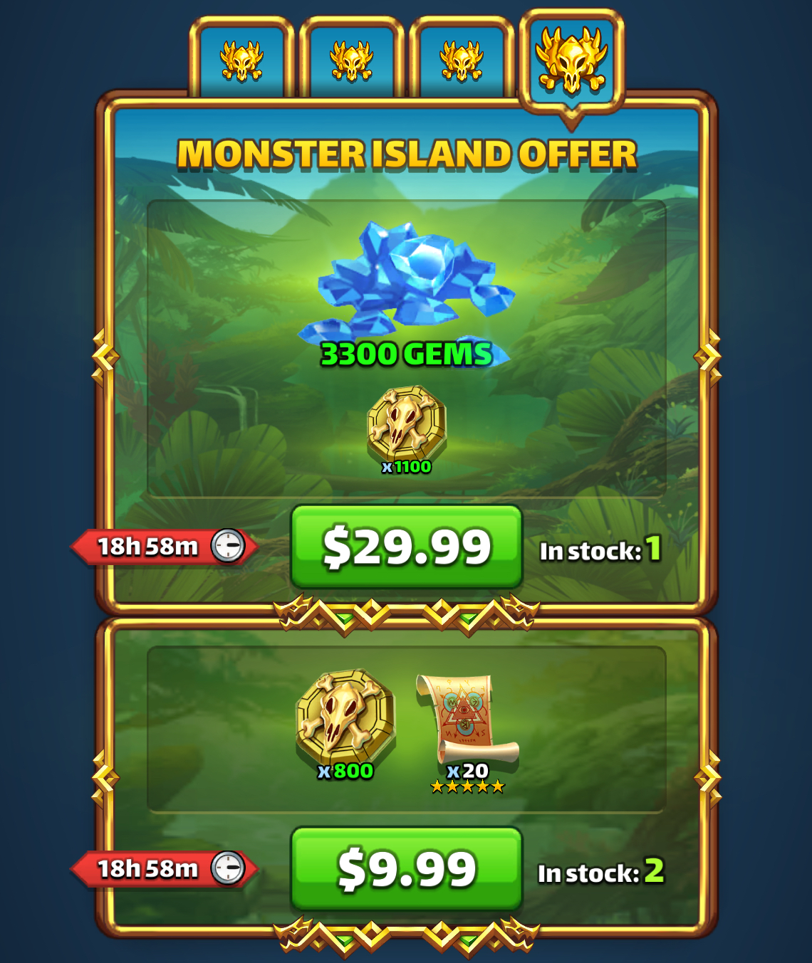 Monster Island Offer Day 4 bonus