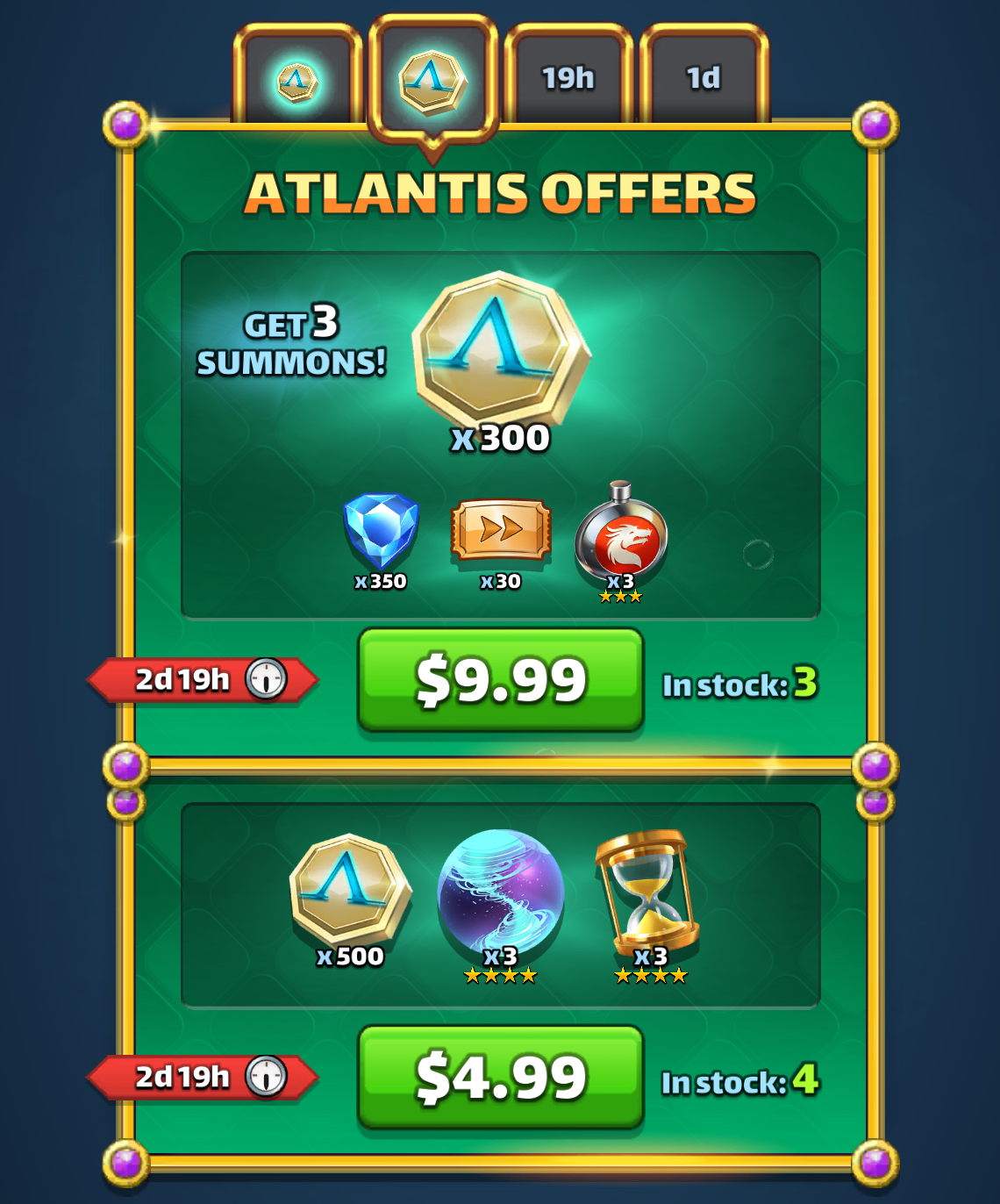 Atlantis Offers Day 2