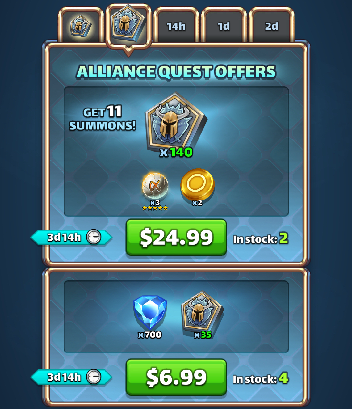 Alliance Quest Offers Day 2 bonus