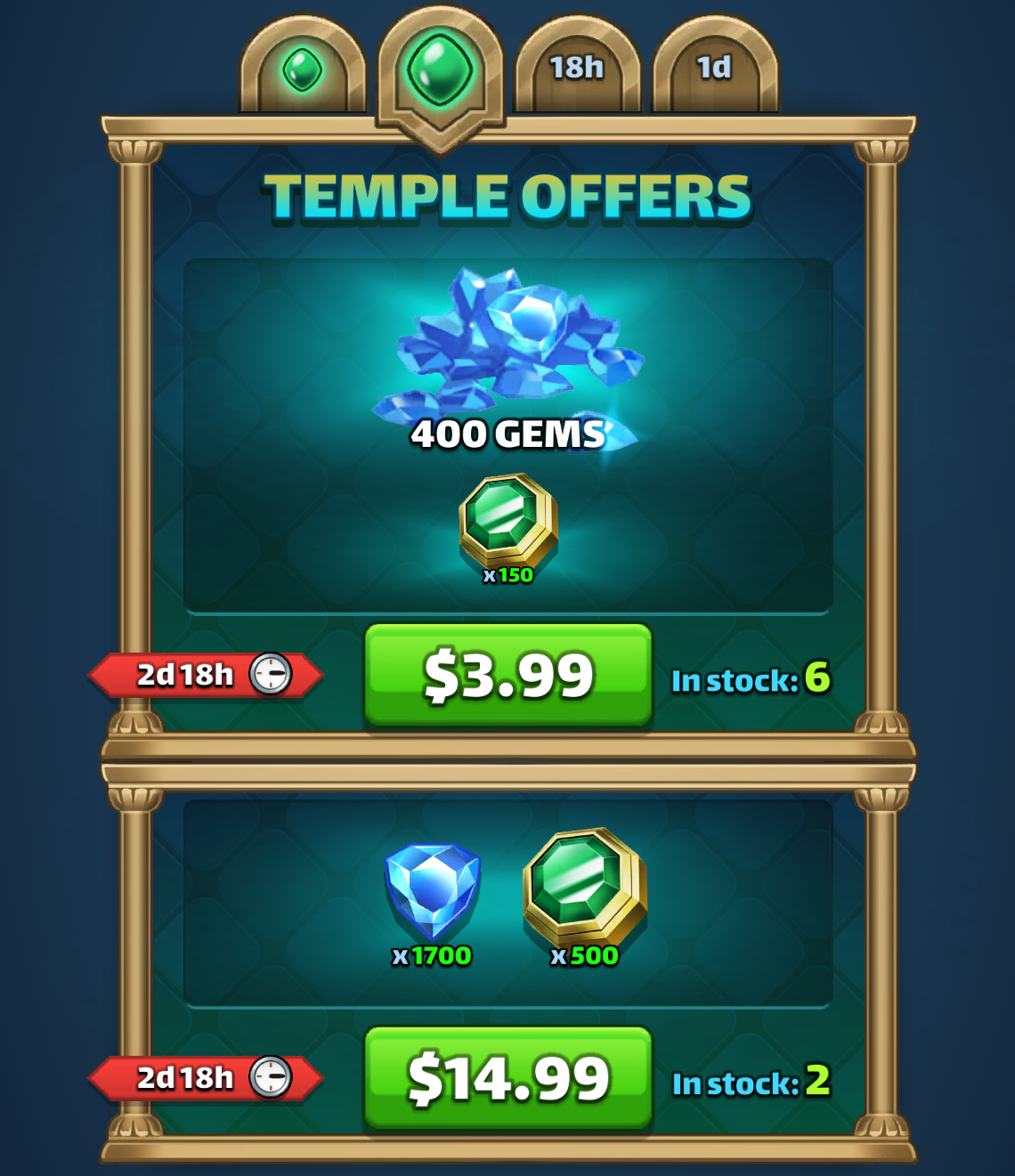 Temple Calendar Day 2 bonus