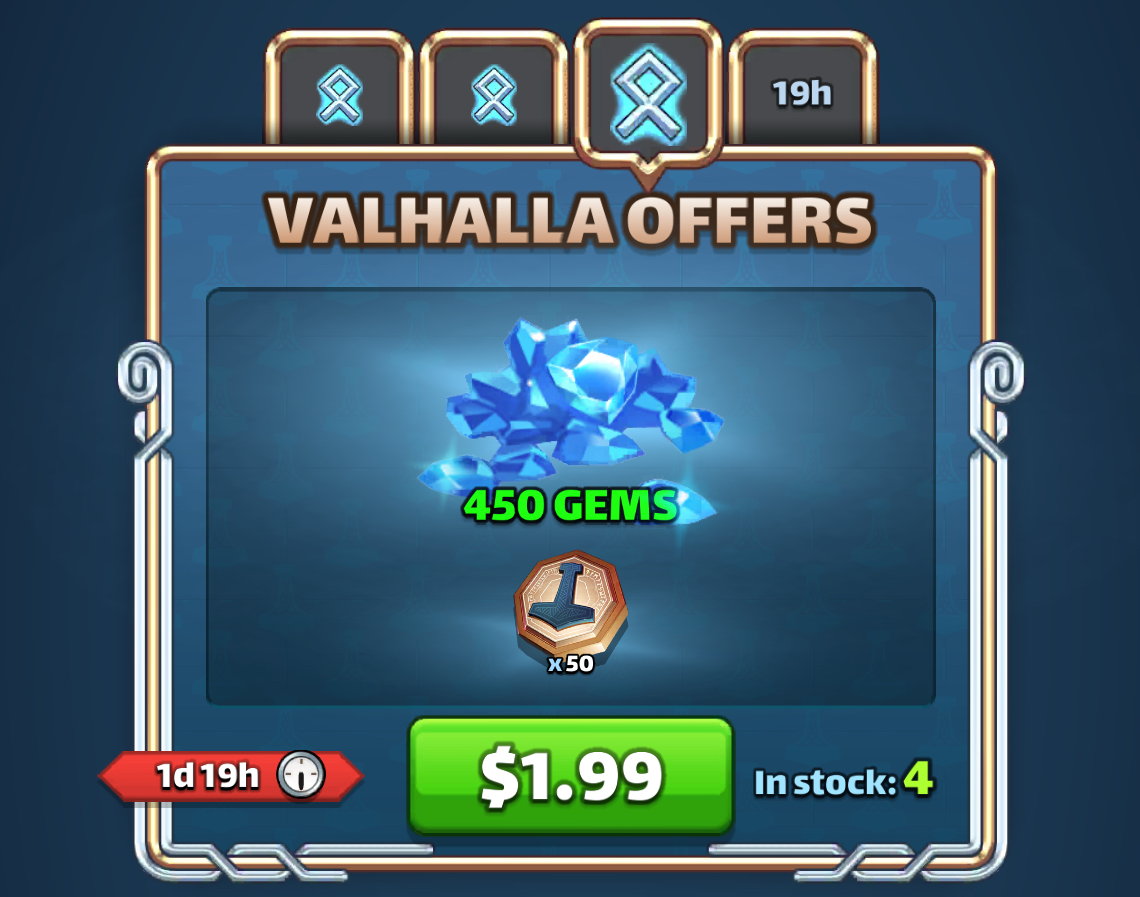 Valhalla Offers Day 3 bonus