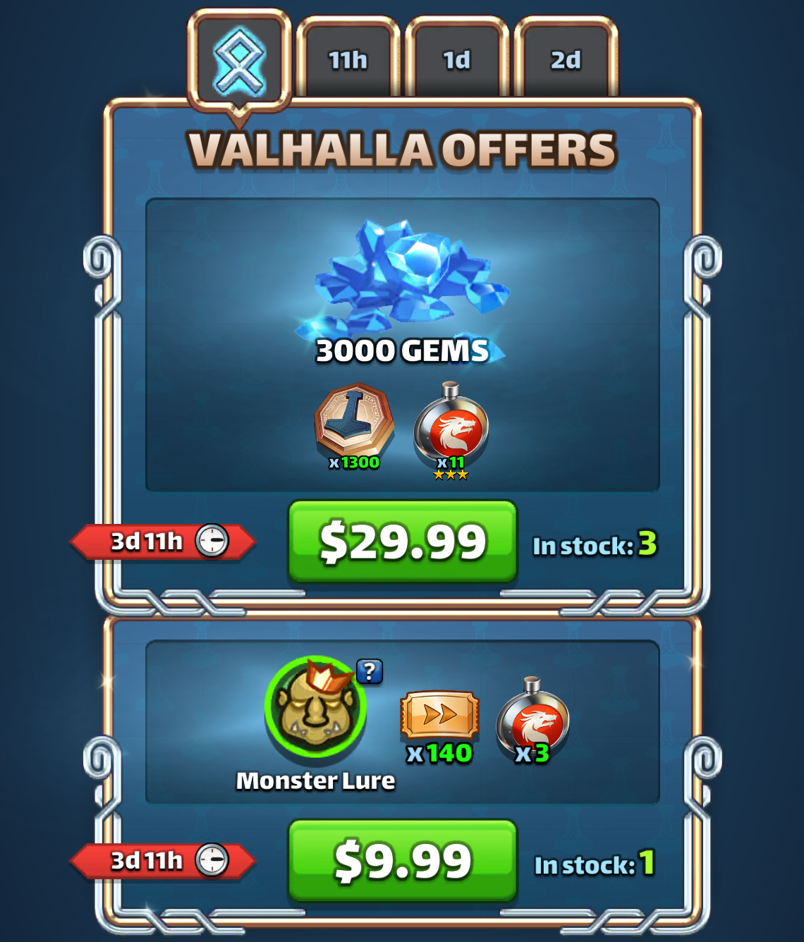 Valhalla Offers Day 1 bonus