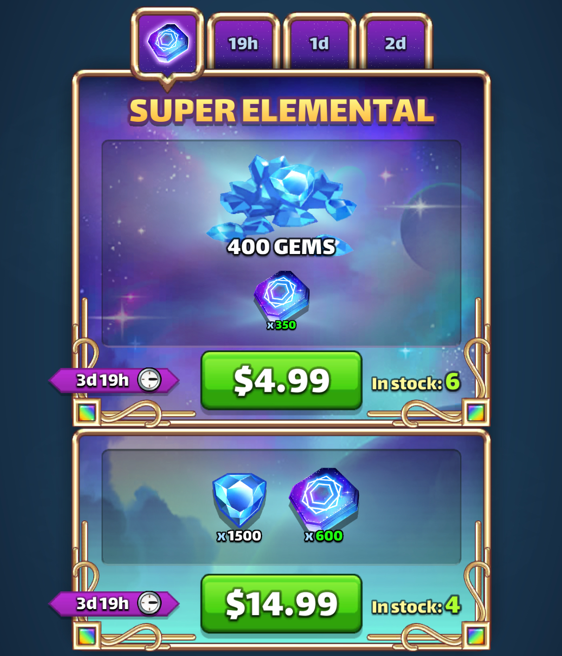 Superelemental Yellow Calendar Day 1 bonus