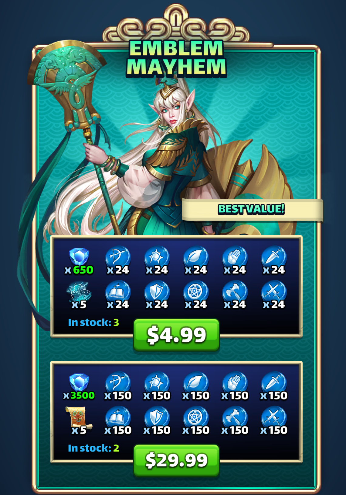 Emblemoffermega2 bonus