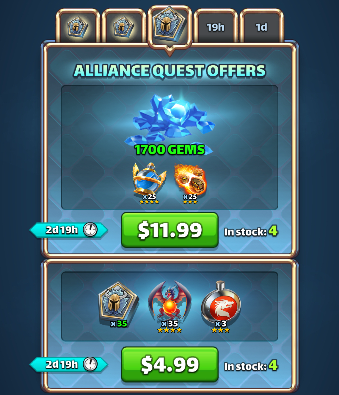 Alliance Quest Offers Day 3 bonus