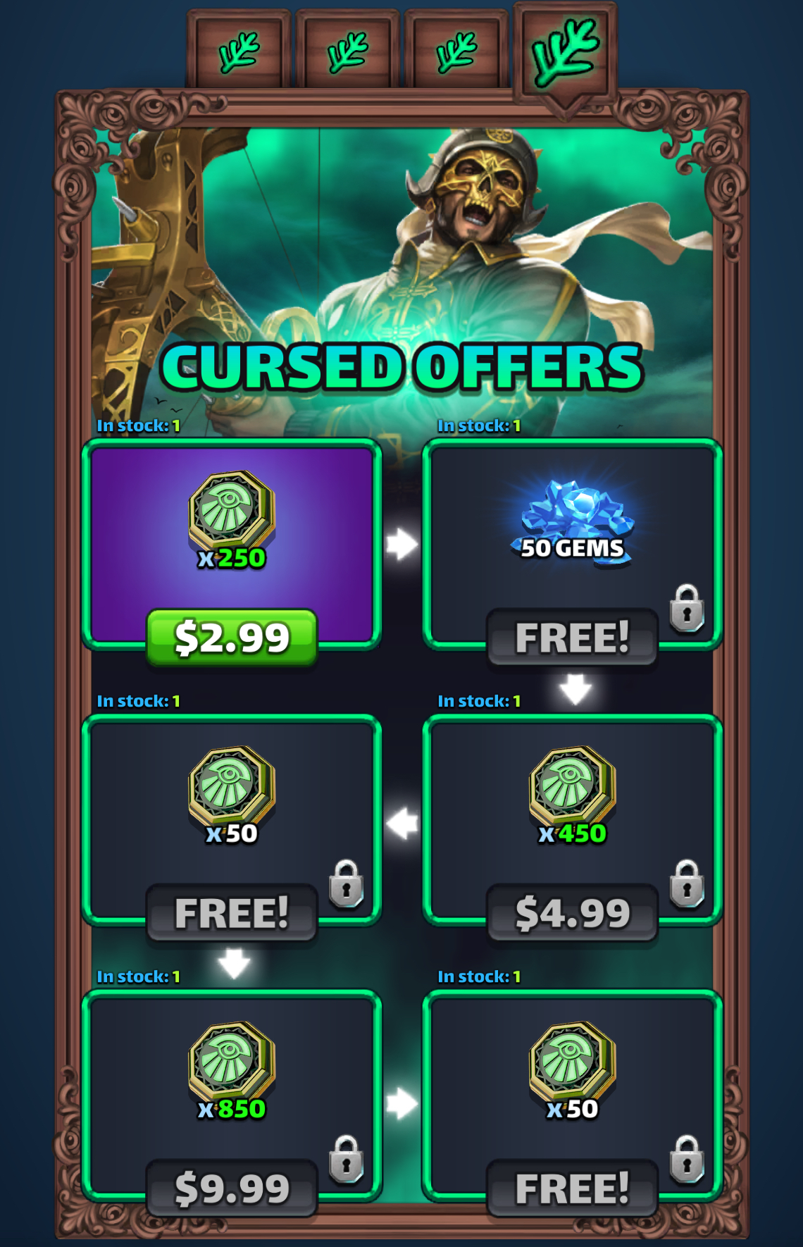 Cursed Offers Day 4 bonus