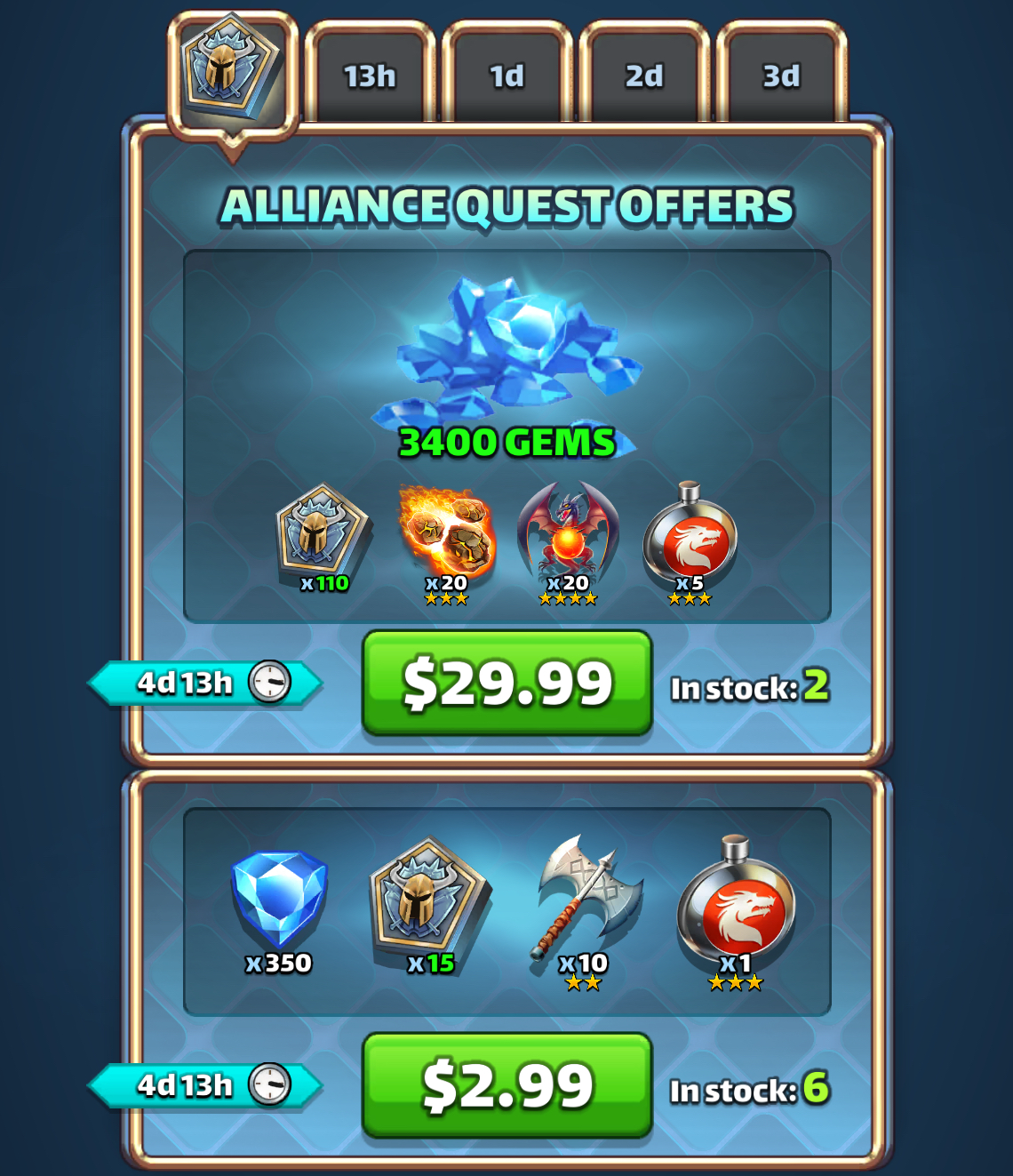 Alliance Quest Offers Day 1 bonus