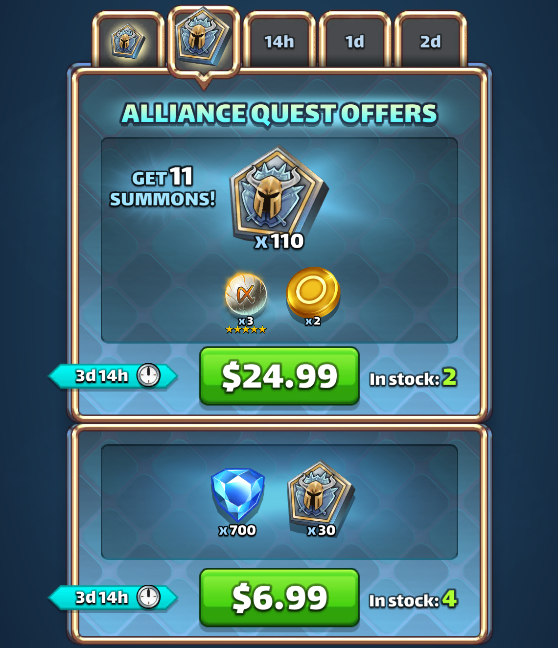 Alliance Quest Offers Day 2