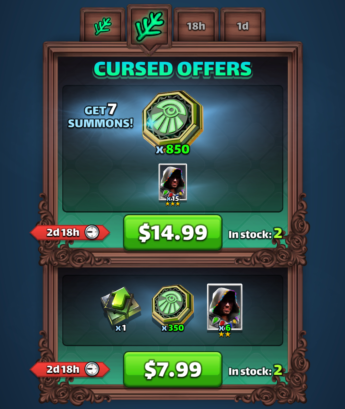 Cursed Offers Day 2 bonus