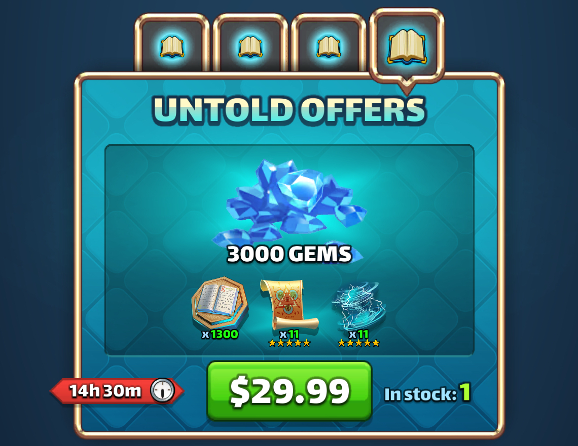 Untold Offers Day 4 bonus