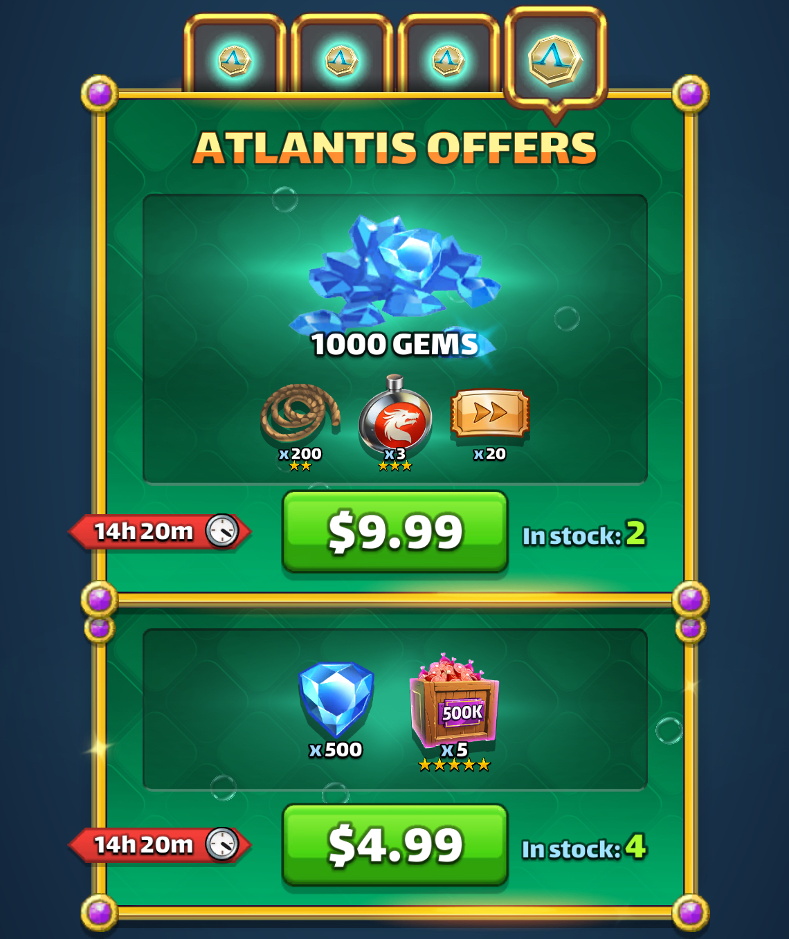 Atlantis Offers Day 4