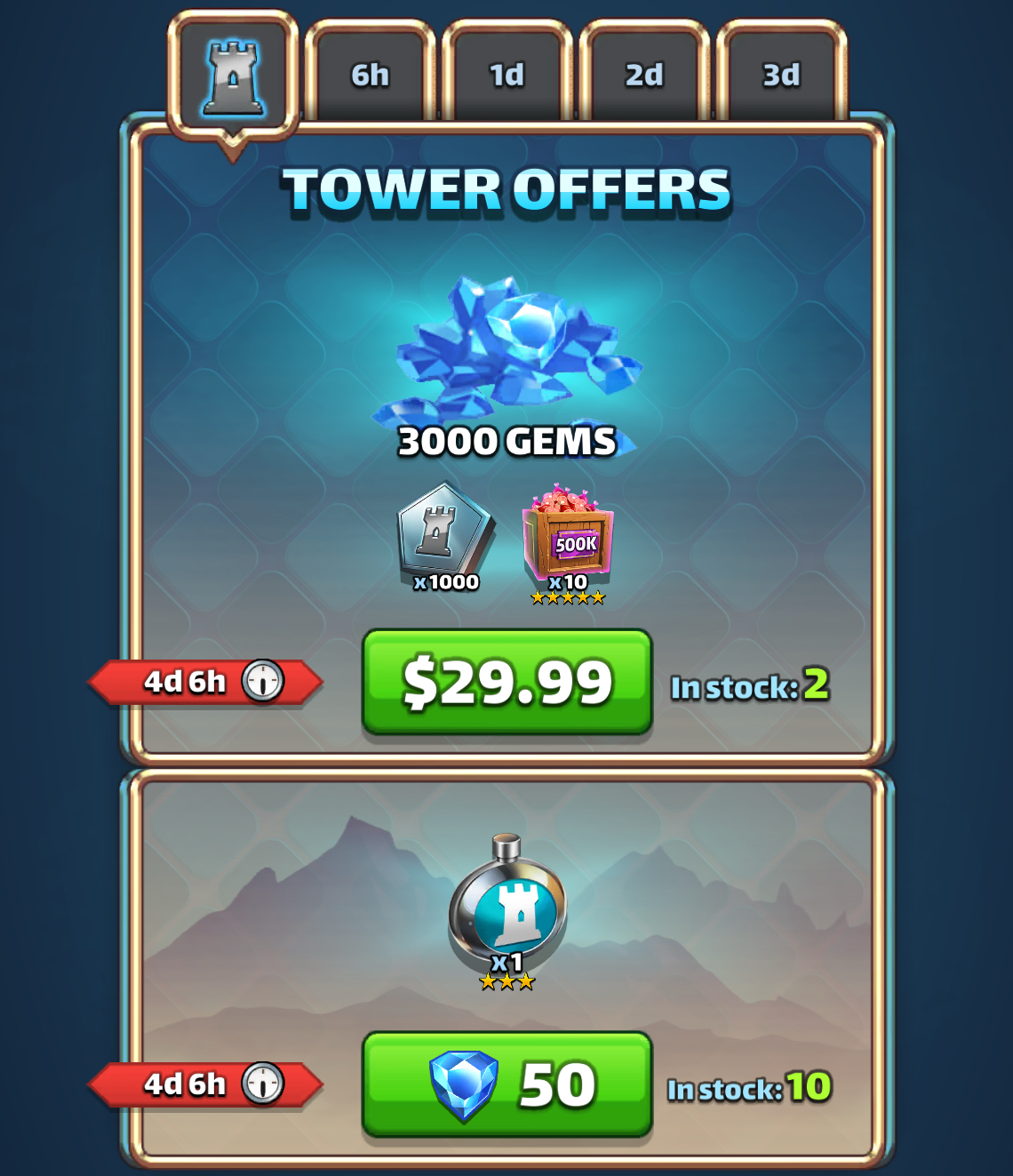 Toweroffer Day 1