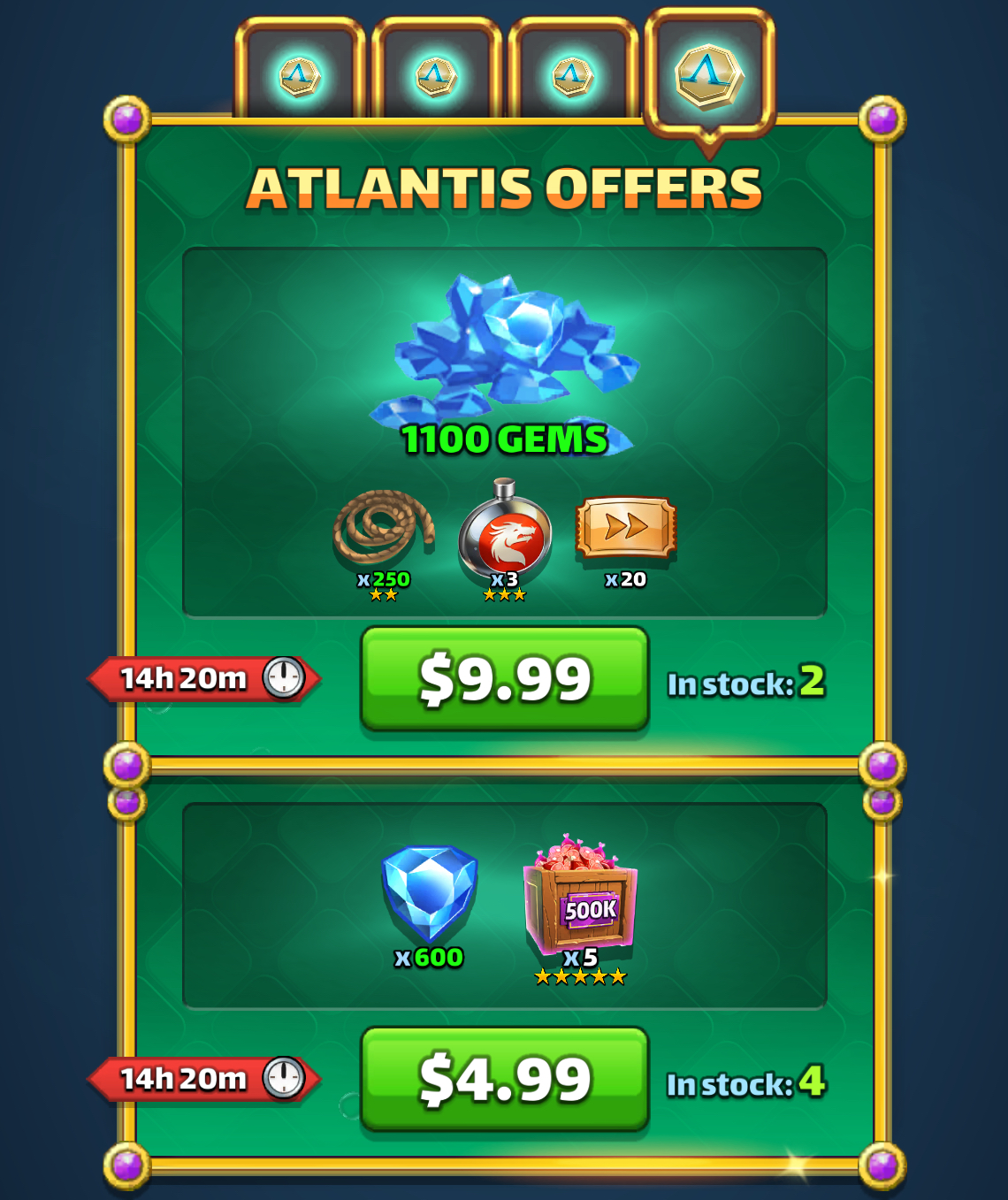 Atlantis Offers Day 4 bonus