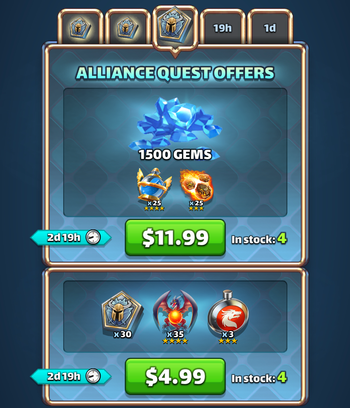 Alliance Quest Offers Day 3