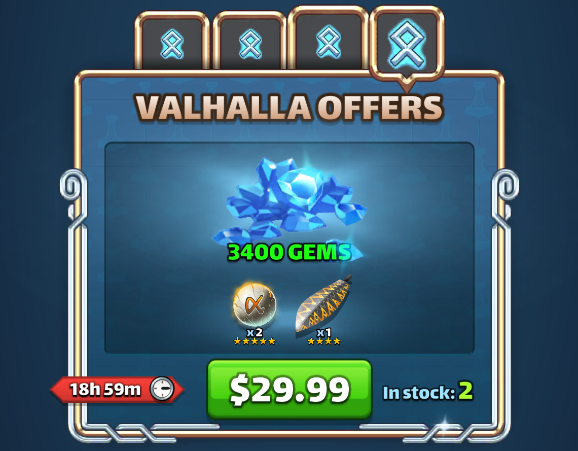 Valhalla Offers Day 4 bonus