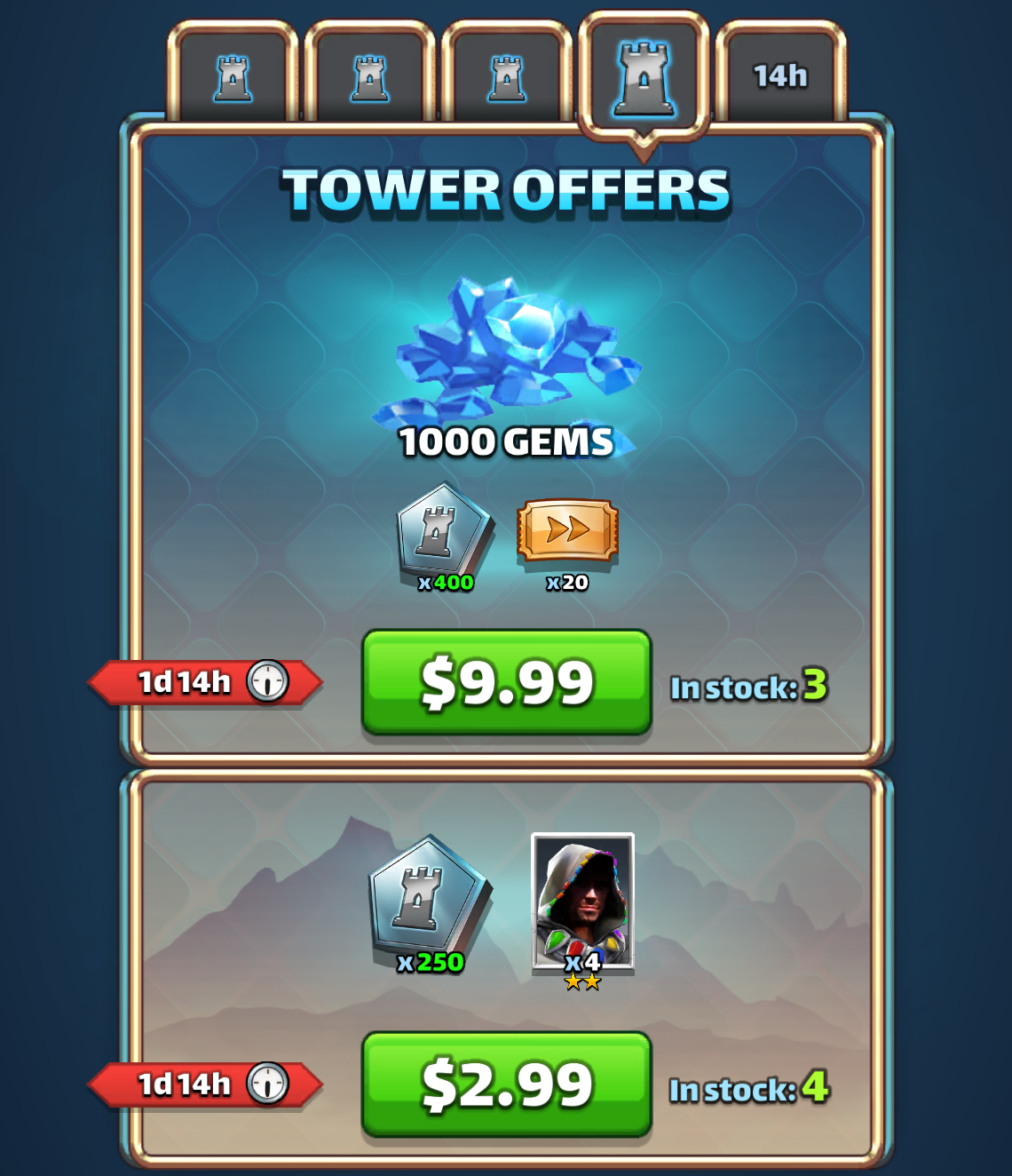 Toweroffer Day 4 bonus