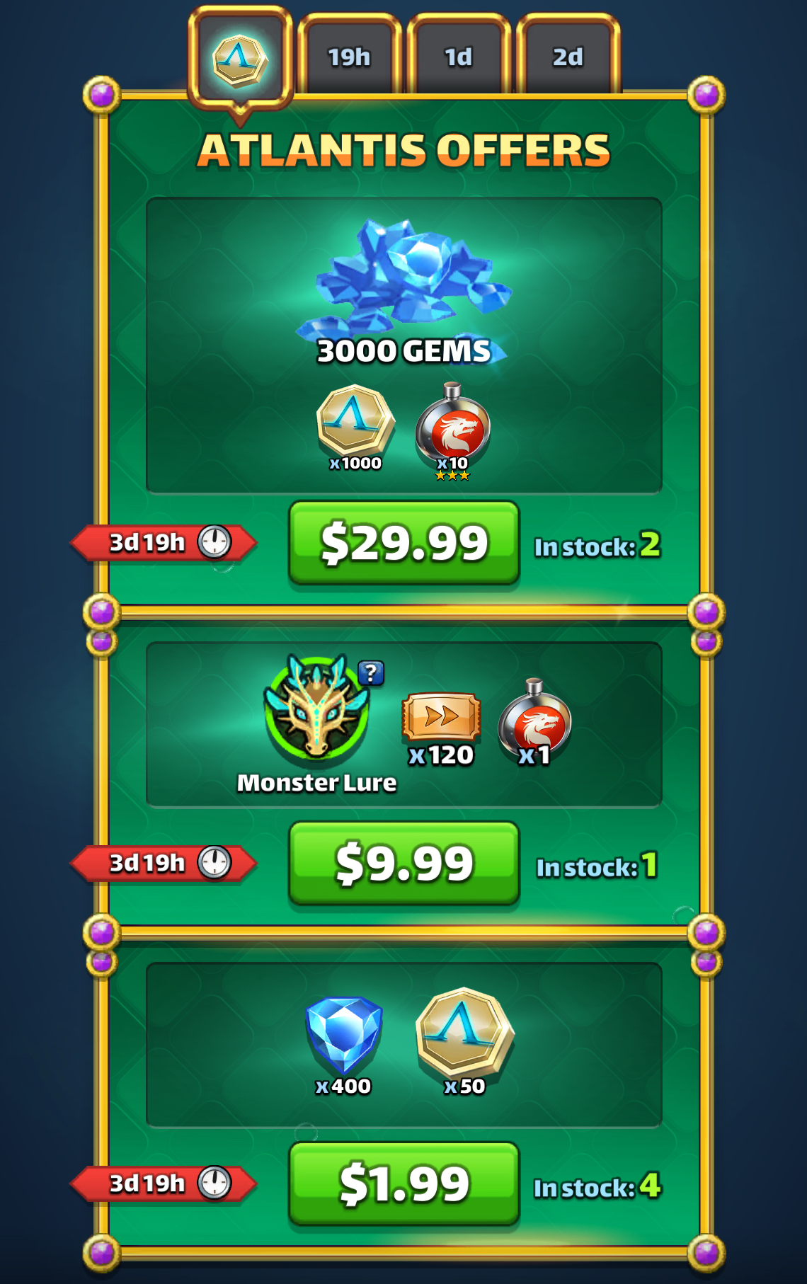 Atlantis Offers Day 1