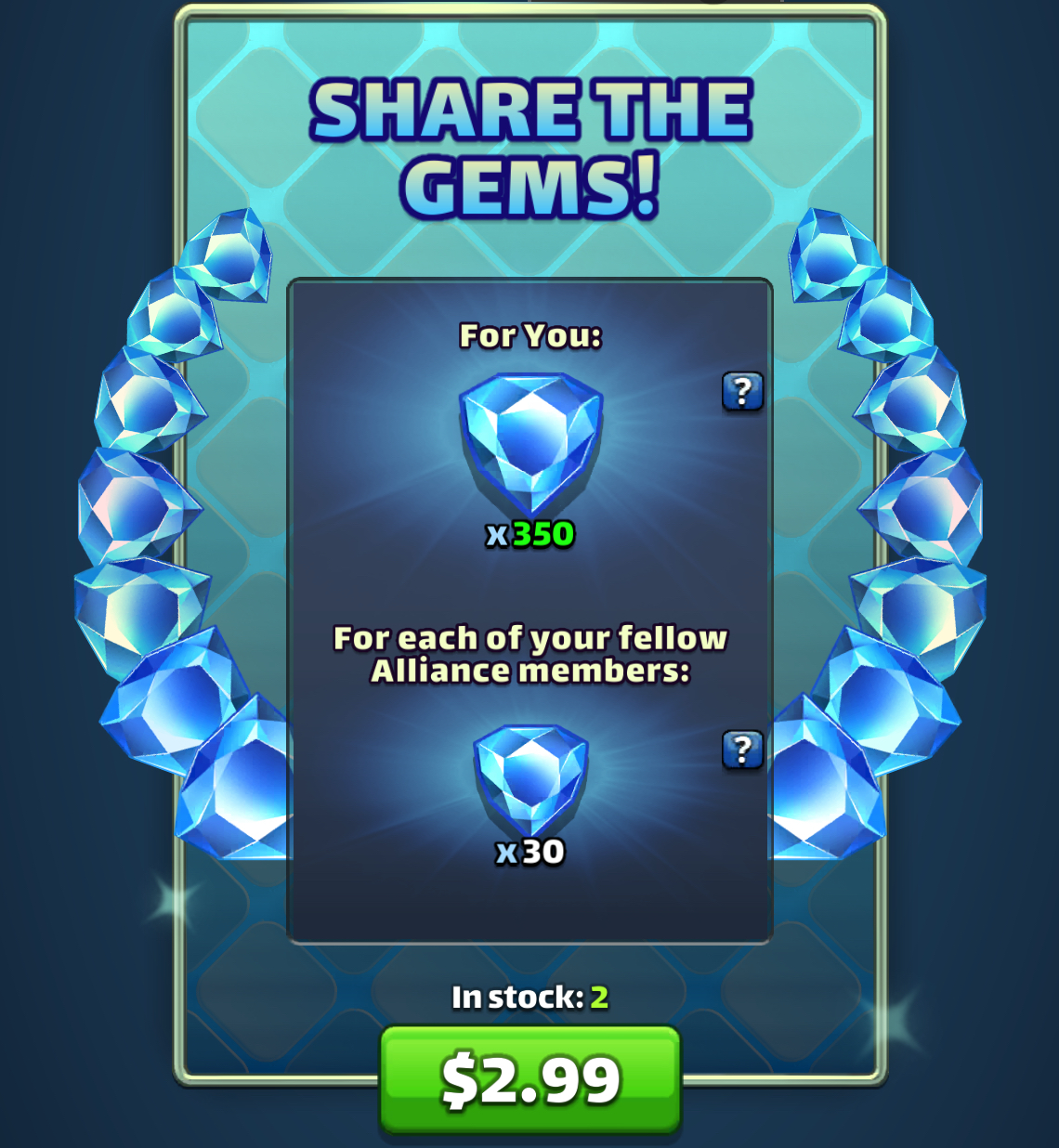 Share the Gems! bonus