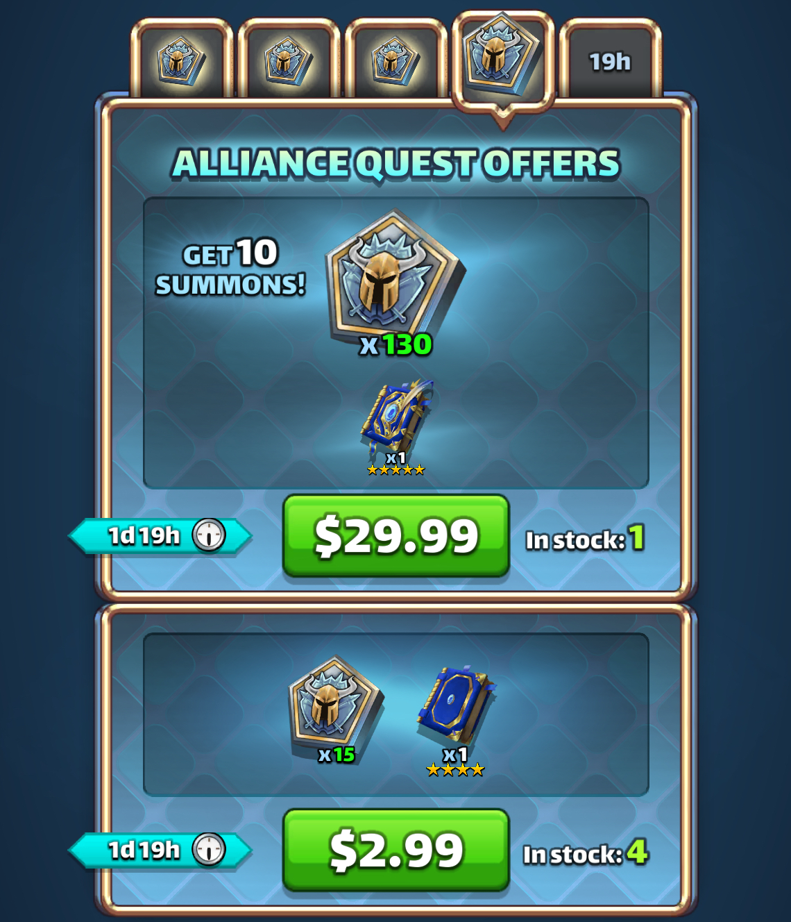 Alliance Quest Offers Day 4 bonus