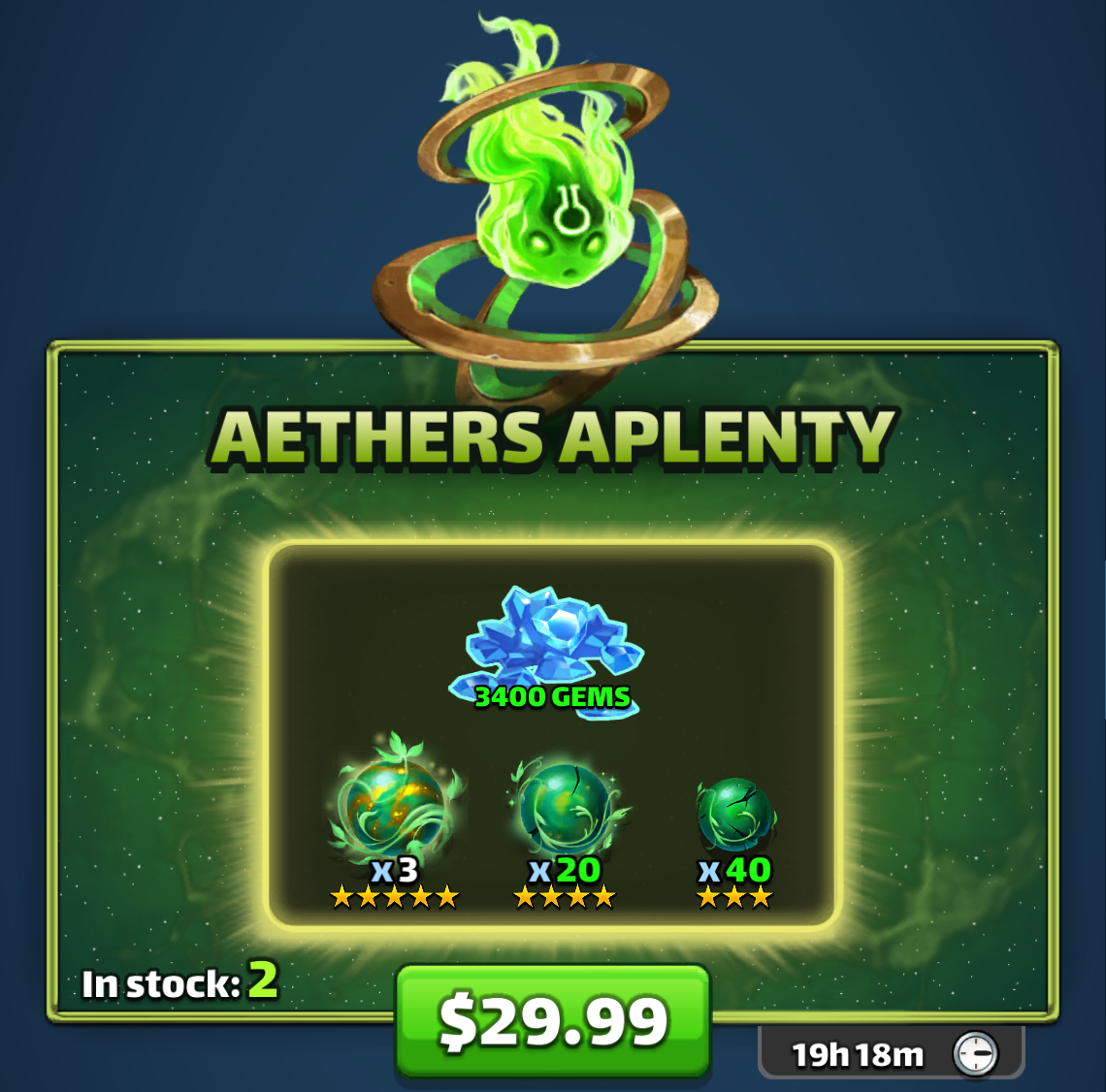 Aethers Aplenty - Nature bonus