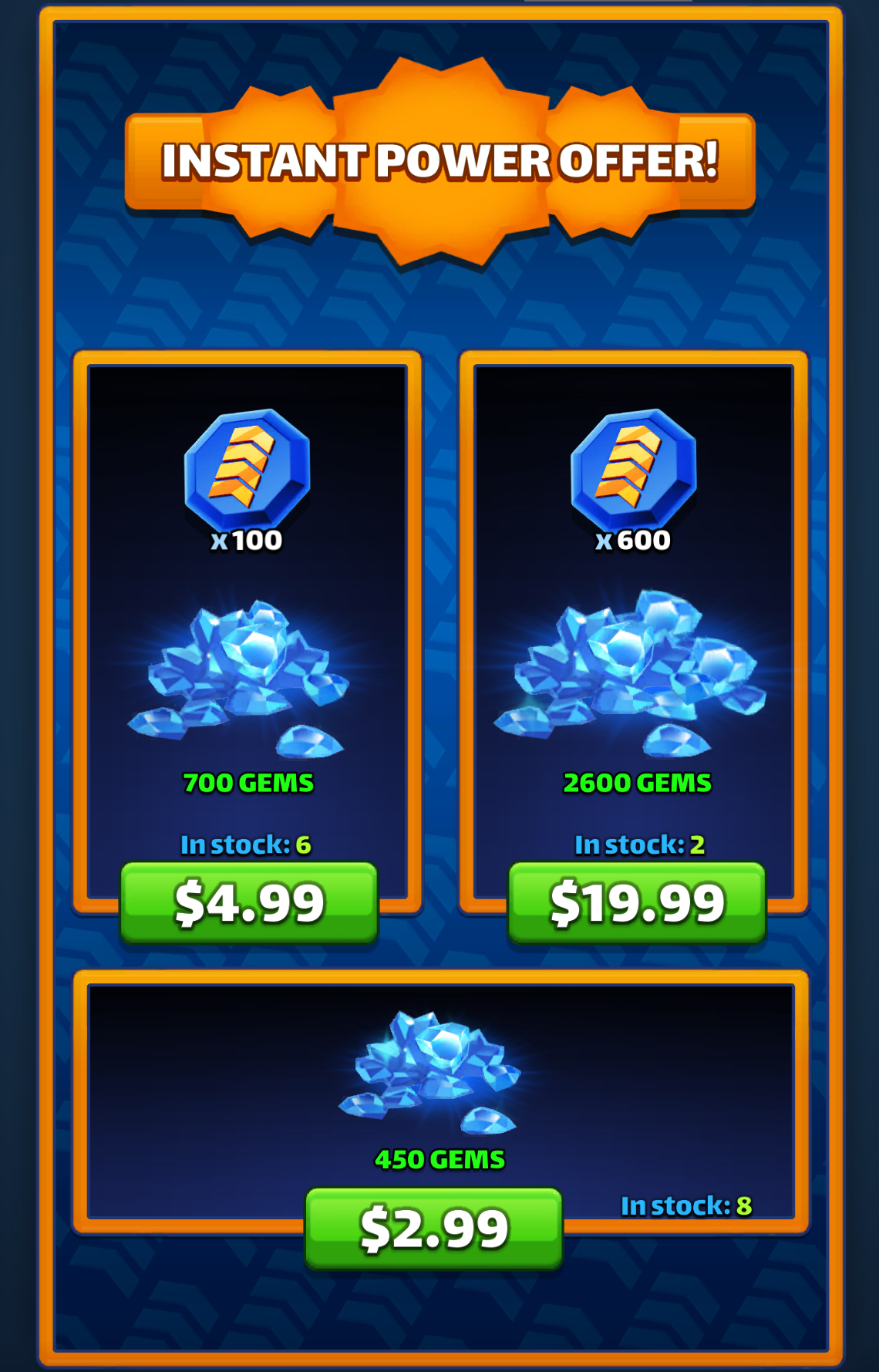 Instant Power Offer! bonus